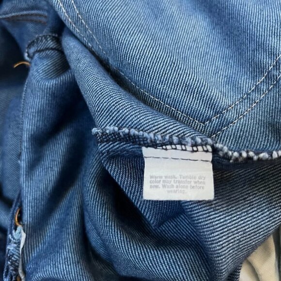 Rare Vintage '70s LEVI'S PROSPECTOR High Rise Straight Jeans - 25"X27"- Raw Hem - Picture 8 of 13